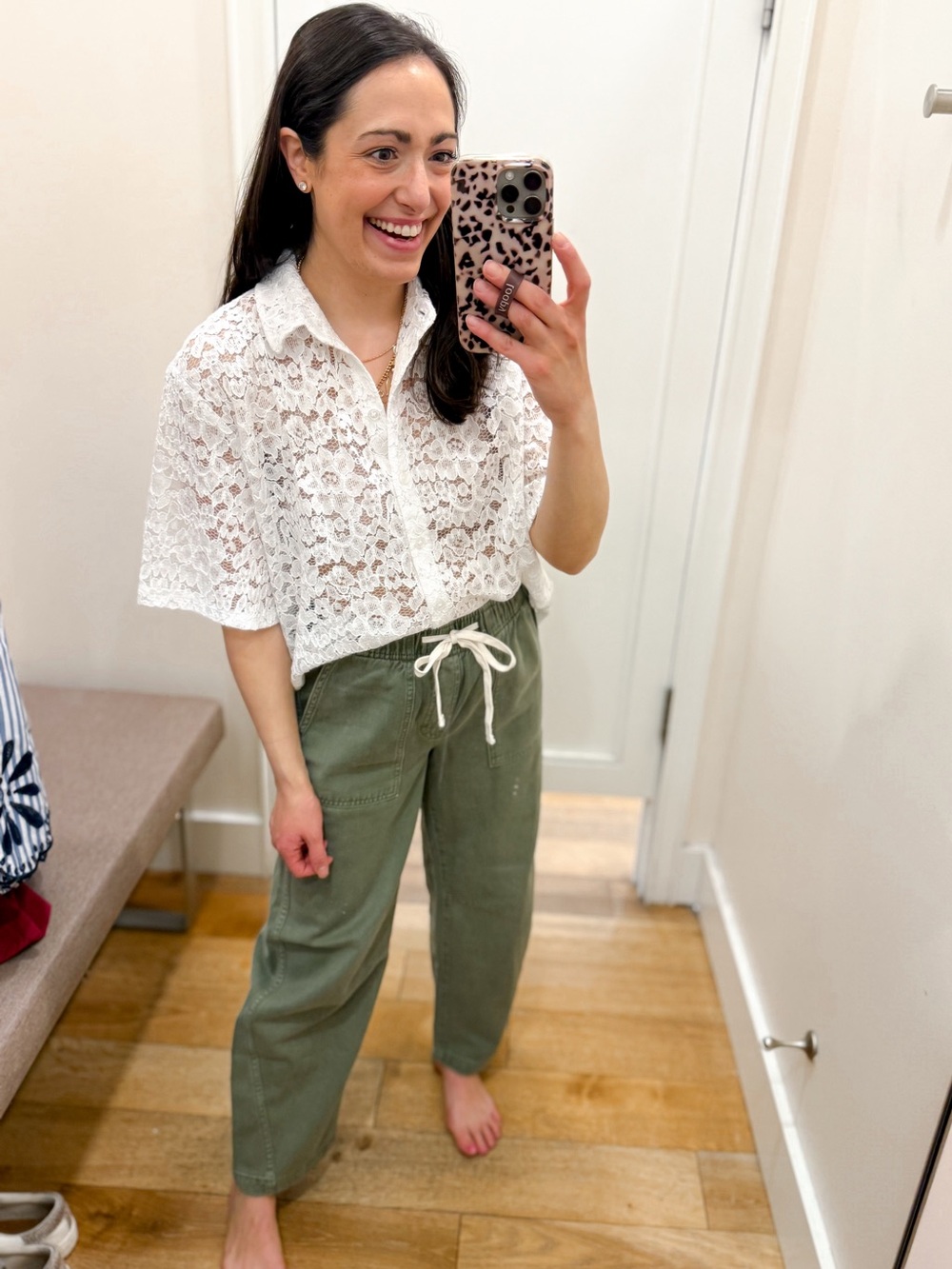 GAP Factory Olive Drawstring Utility barrel Joggers